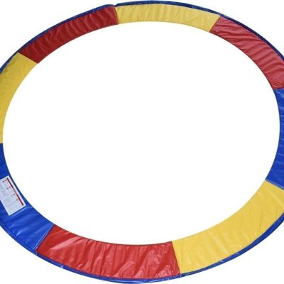 Trampoline rand multi-gekleurd 305 cm diameter regenboog