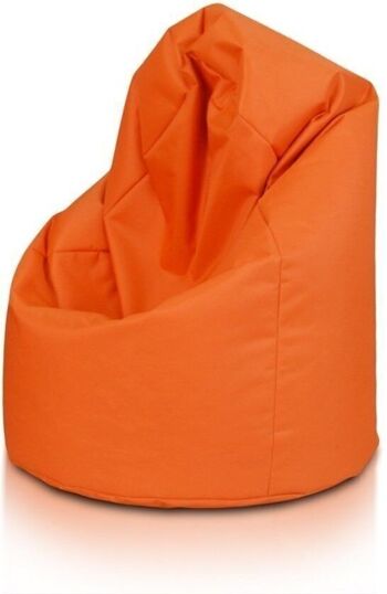Pouf fauteuil orange chaise longue coussin d'assise coussin de relaxation