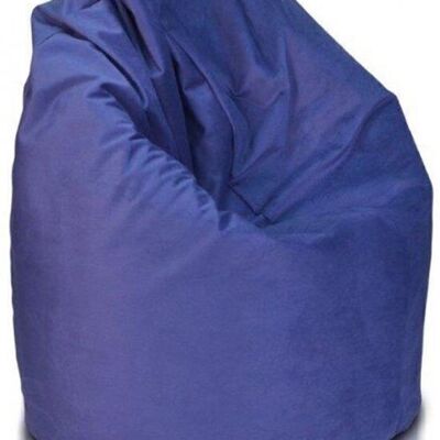 Pouf 110cm tissu bleu/violet
