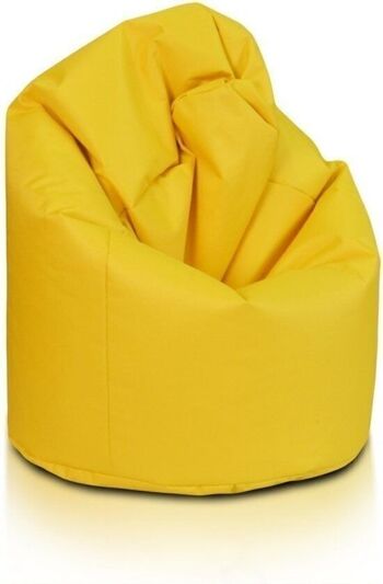 Fauteuil pouf ocre jaune - coussin d'assise chaise longue coussin de relaxation