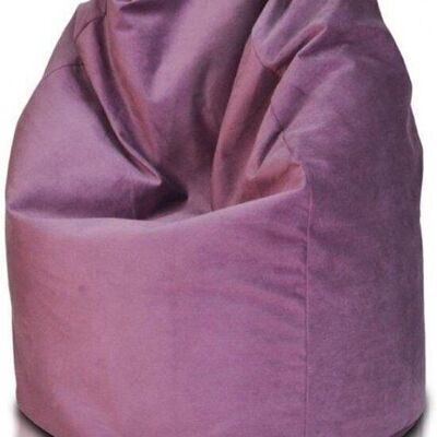 Pouf 110cm tissu violet foncé
