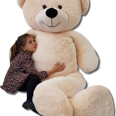 Teddy bear XXL - beige pink - 220 cm