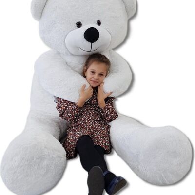 Oso de peluche grande 2,2 metros blanco 220 cm XXL