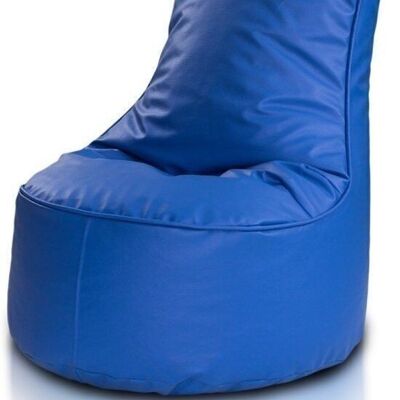 Sitzsack für Kinder, 75 cm, blaues Kunstleder