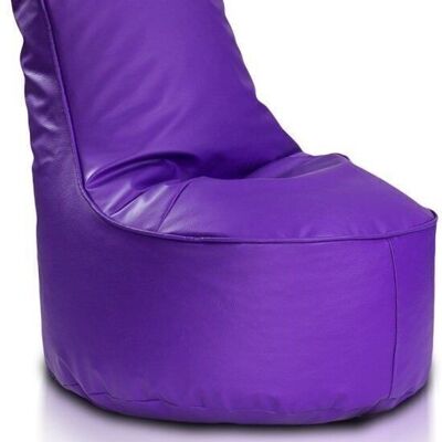 Beanbag bambino 75 cm in pelle artificiale viola