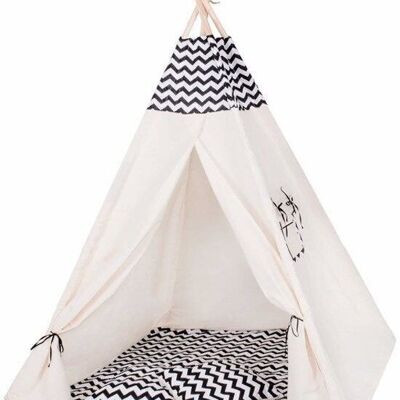 Play tent Tipi tent Zebra Wigwam - 100% cotton