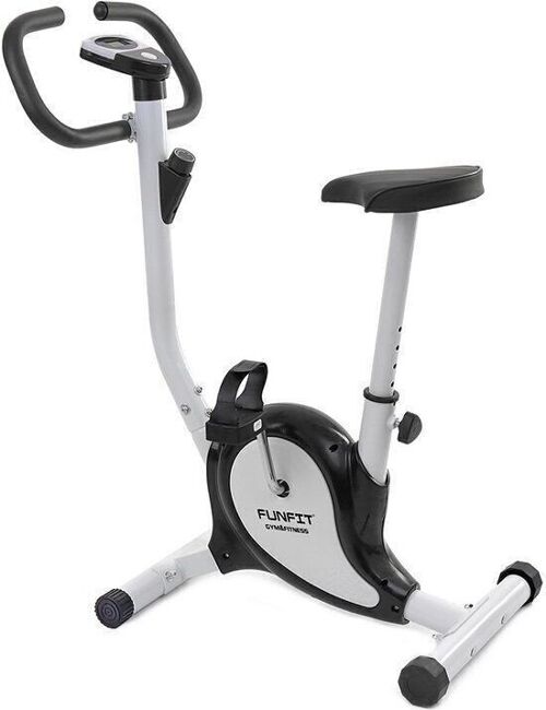 Hometrainer fiets wit - mechanische weerstand  - verstelbaar