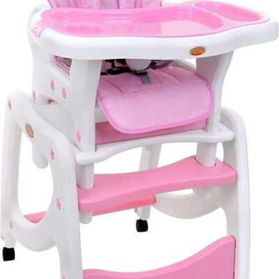 Chaise haute chaise bébé chaise enfant 5 en 1 rose