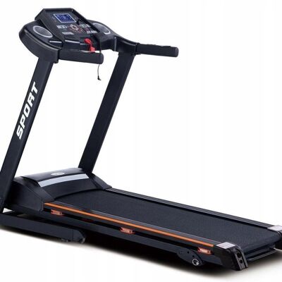 Treadmill for home - foldable & incline - running belt - incl. twister