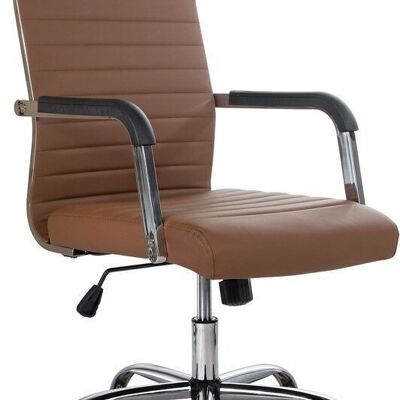 Chaise de bureau moderne marron - design Boston - ergonomique