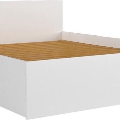Wooden bed doubter 120x200cm white