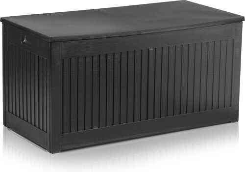 Opbergbox met deksel - 270 liter - 107x53x51 cm - zwart