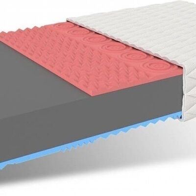 Foam mattress H3 160x200cm thickness 14cm HR foam + Visco