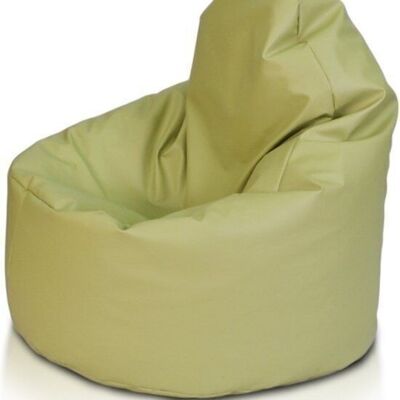 Sitzsacksessel olivgrün - Sitzkissen Relaxkissen - gefüllt - Kunstleder