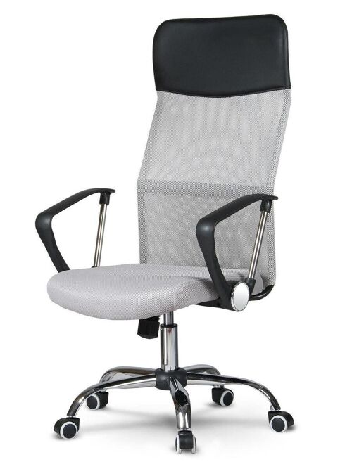 Bureaustoel ergonomisch - grijs - Sydney design - ademend