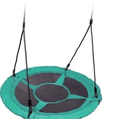 Nest swing - 95 cm diameter - turquoise - with ropes