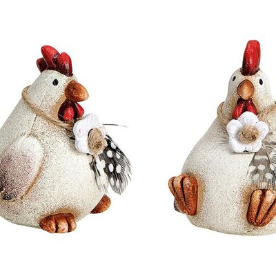 Chicken from clay beige 2-fold