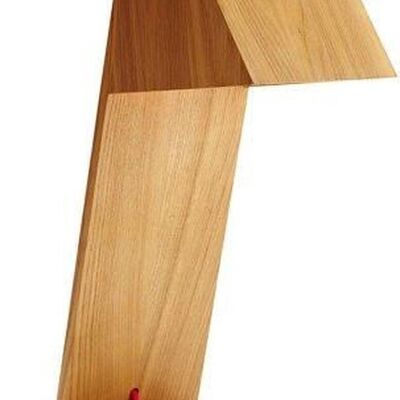 Wooden table lamp - designer - wood color