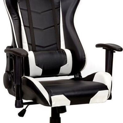 Bürostuhl – Gaming-Stuhl – Schwarz-Weiß