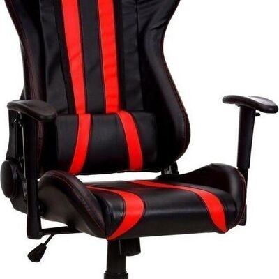 Chaise de bureau - chaise de jeu - noir et rouge