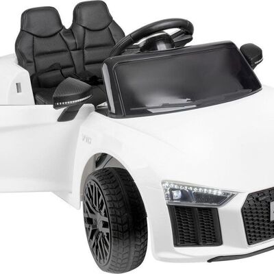 Audi R8 Spyder - cochecito - blanco - control eléctrico - 3,6 km/h