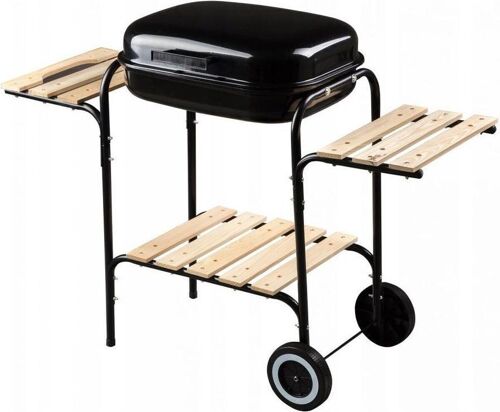 Barbecue - BBQ - met 2 werkplateaus - verrijdbaar