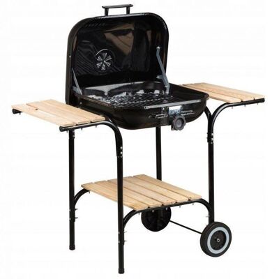 Barbecue - BBQ - with 2 work platforms - adjustable grid