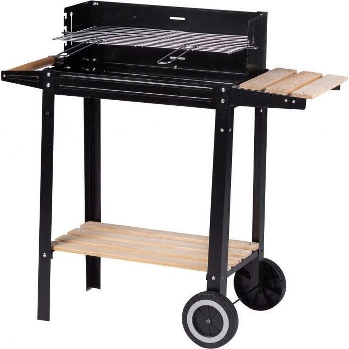 Grill - Grill - mit 1 Arbeitsplattform - verstellbarer Rost