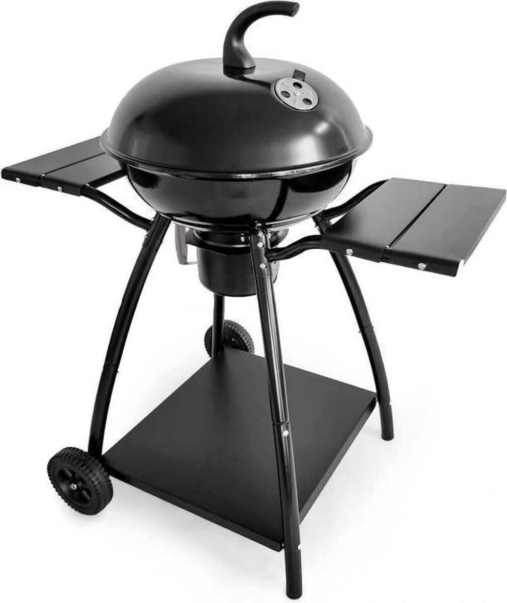 Grill - BBQ - mit 2 Arbeitsplattformen - mit Deckel