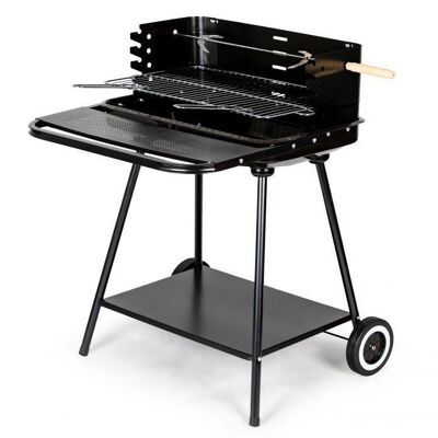 Barbecue - BBQ with spit - with height adjustment & work platform