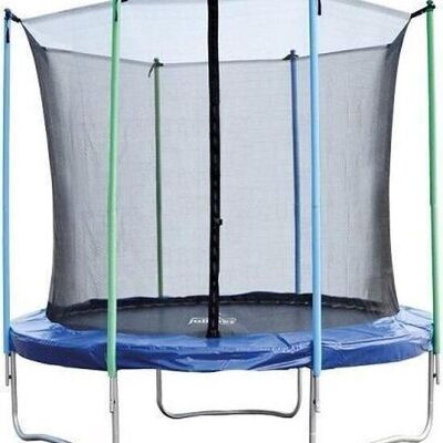 Trampoline blue 244 cm with safety net