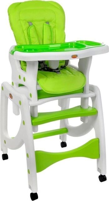 Chaise haute chaise bébé chaise enfant 5 en 1 vert