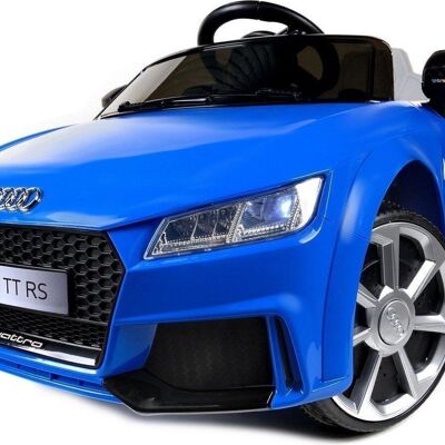 Auto per bambini Audi TT-RS blu a comando elettrico - 3,6 km/h