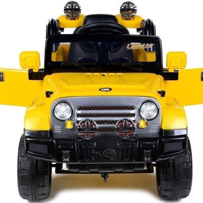 Coche para niños con control eléctrico, vehículo todoterreno JEEP amarillo - 3,6 km/h