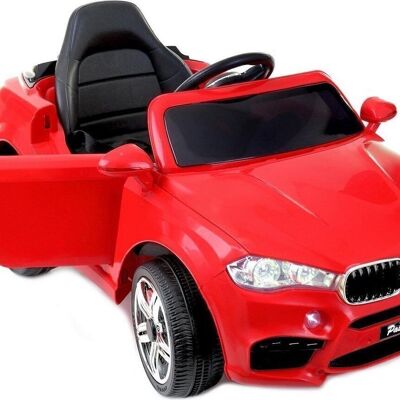 Auto per bambini MX6 a comando elettrico rossa - 3,6 km/h