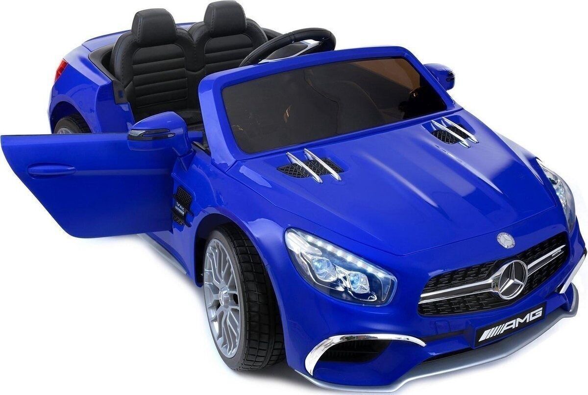 Auto elettrica doppia per bambini Mercedes SL65 AMG blu - 3,6 km/h