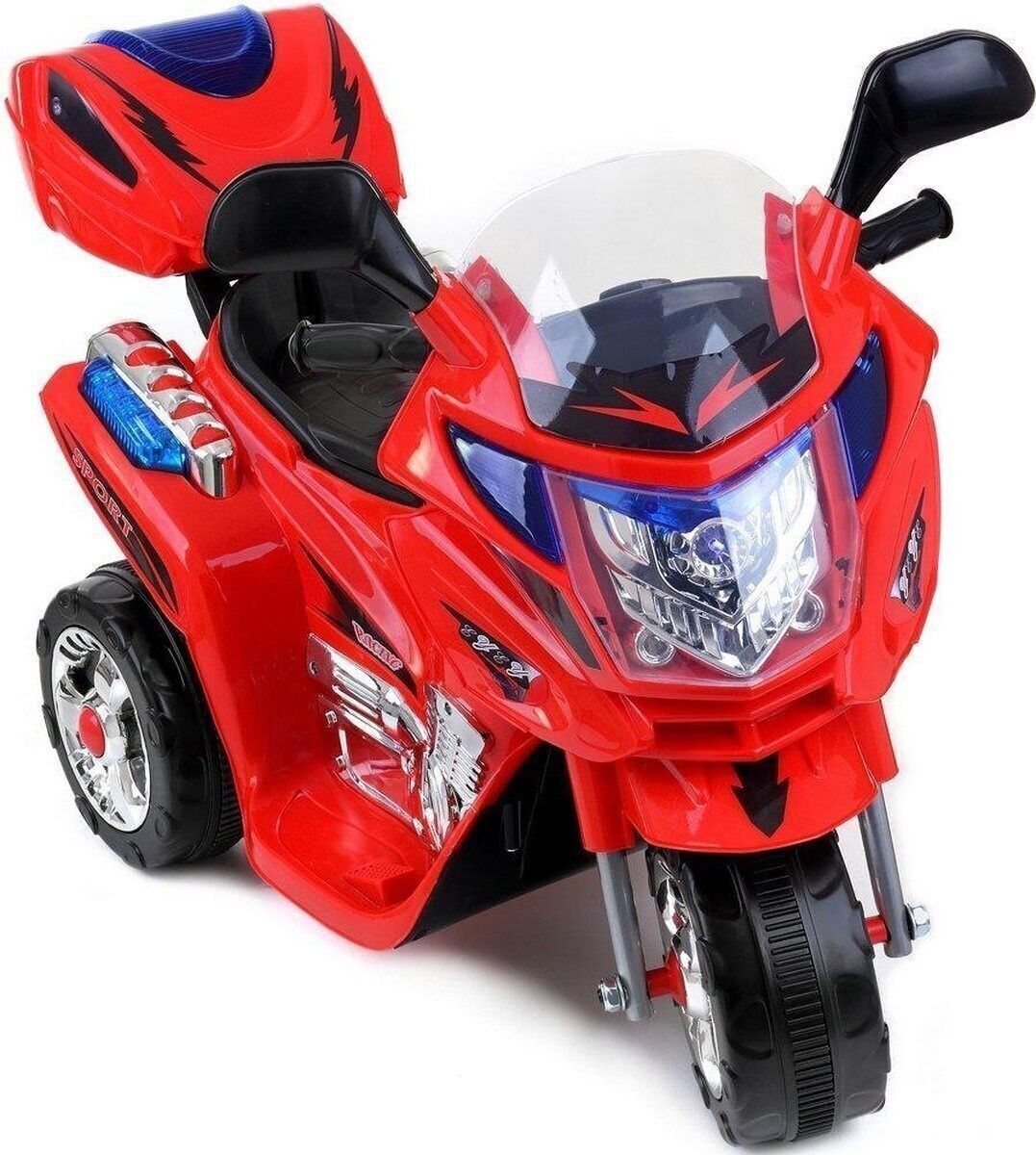 Triciclo elettrico con sterzo rosso