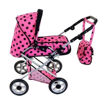 Doll pram - stroller for barbies & dolls - pink