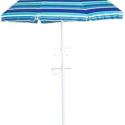 Sombrilla de jardín - sombrilla de playa - 160 cm - azul -