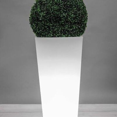 Luminous flower pot - 80 x 40 cm - tapered cylinder shape