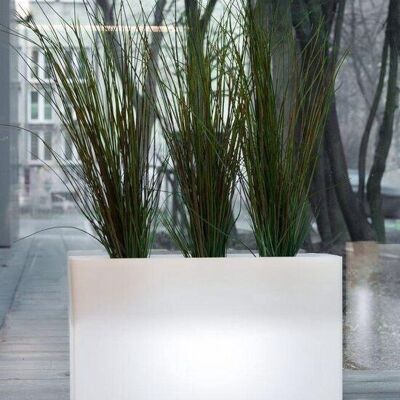 Luminous flower pot - indoor & outdoor - high rectangular shape