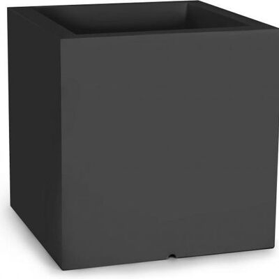 Flowerpot square - 50x50x50 cm - gray