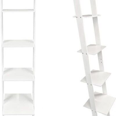 Ladder cabinet - 4 shelves - white