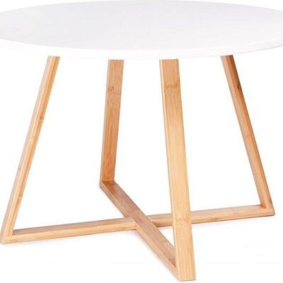 Table basse en bois - 60x60x40 - blanc