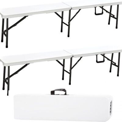 Sofás plegables - mesas para eventos - 180 cm de largo - blanco