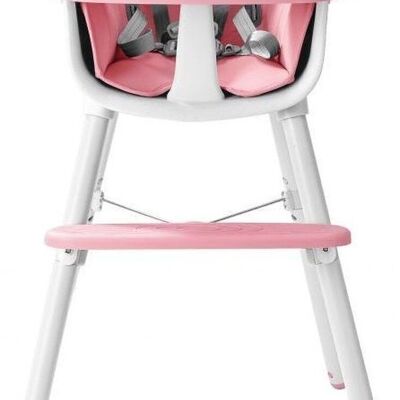 High chair adjustable in height - dining chair - pink