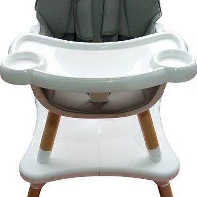 High chair - table & chair in 1 - gray