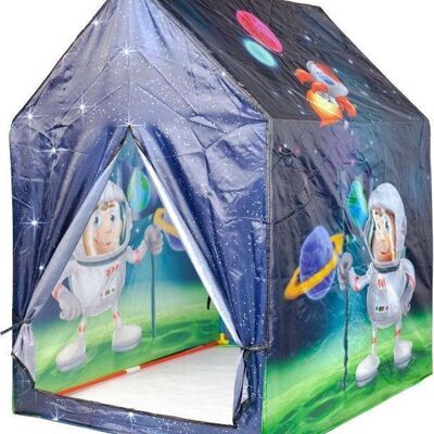 Tente de jeu pour enfants - astronaute & espace - 95x72x102 cm