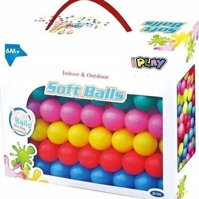 100 palline pit ball - mix di colori - diametro 6 cm