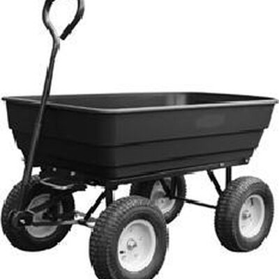 Bolder cart with plastic container - max 200 kg - with free gloves & garden bag